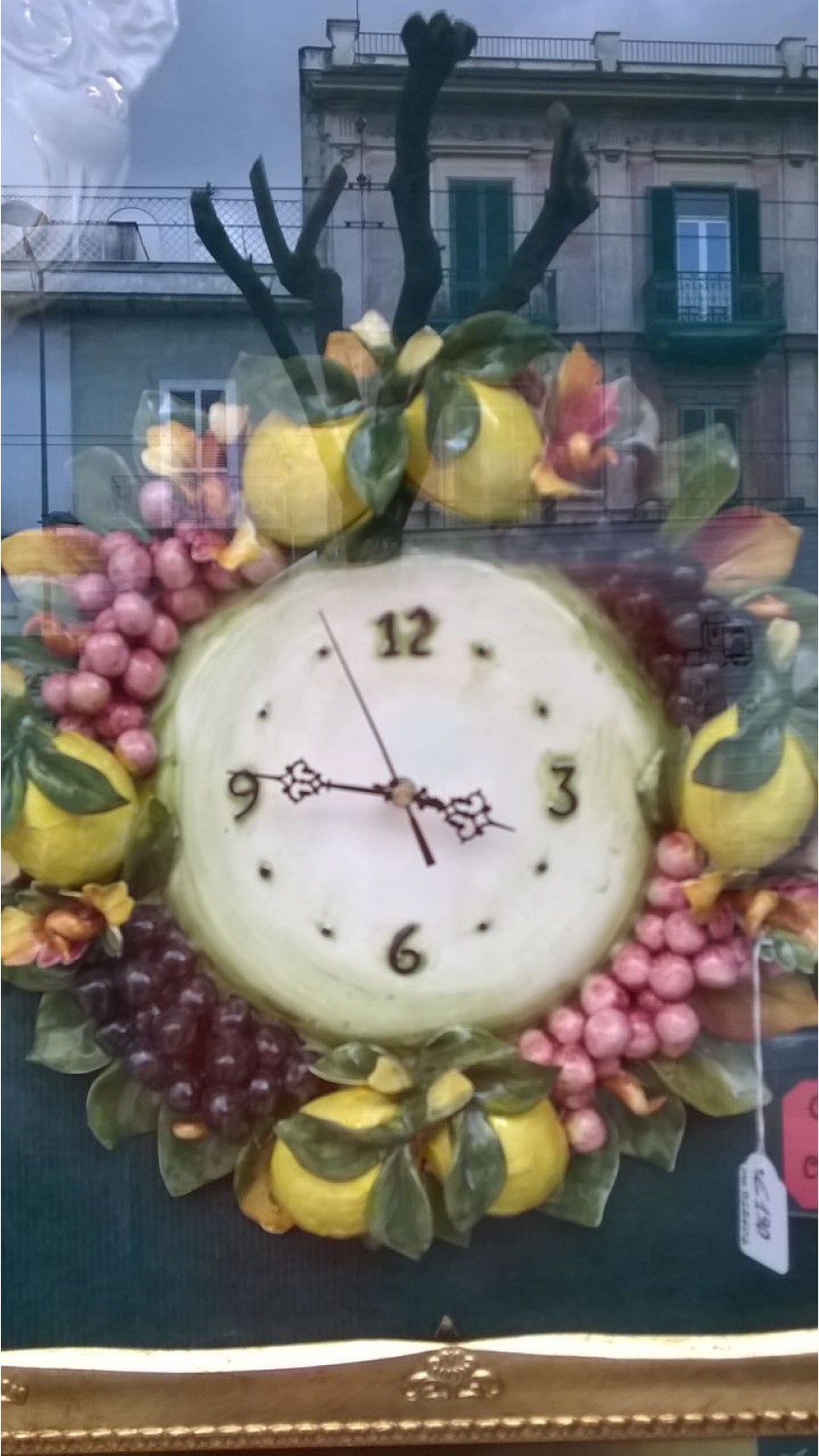 OROLOGIO D'APPENDERE DIA.30CM UVA-LIMONI 