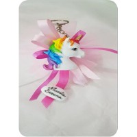 CONFEZIONE COMPLETA CONFETTI E PORTACHIAVE UNICORNO