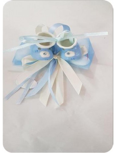 CONFEZIONE COMPLETA DI CONFETTI E COPPIA SCARPETTE CERAMICA