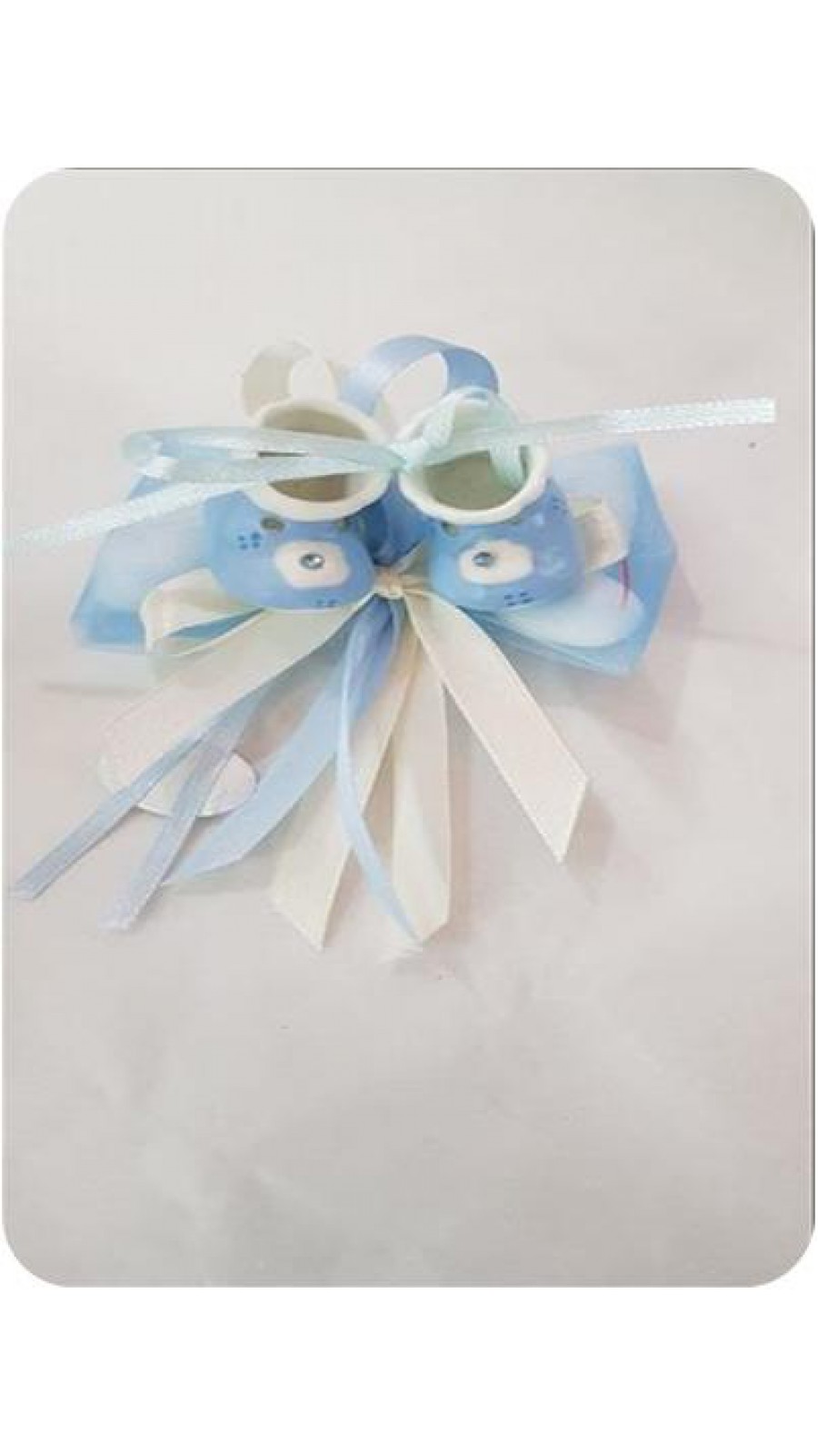 CONFEZIONE COMPLETA DI CONFETTI E COPPIA SCARPETTE CERAMICA