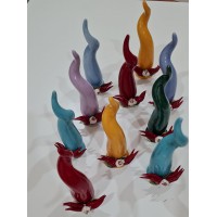 Corno in ceramica di capodimonte cm15