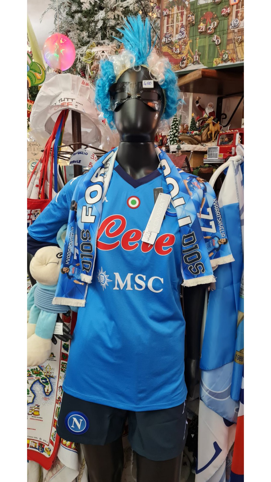 Sciarpa in raso Forza Napoli