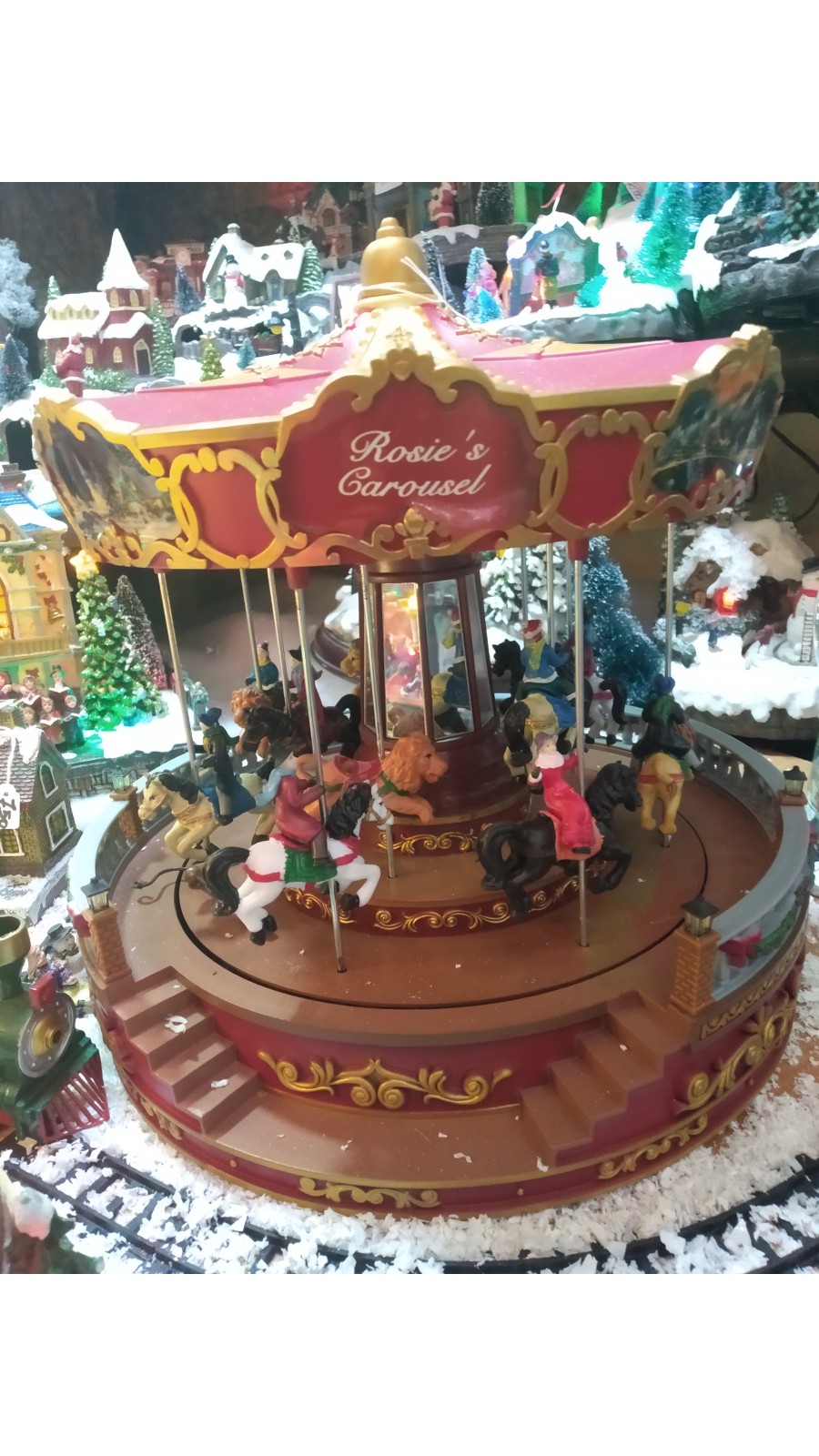 XMAS CAROUSEL MUSIC+LIGHT+MOV.30X3