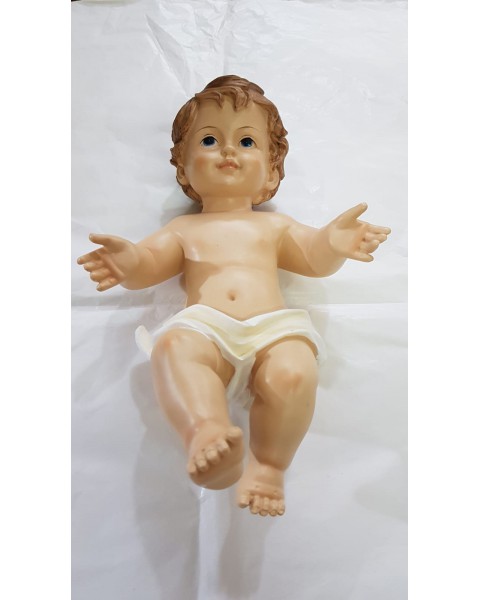 Gesù Bambino nudo in resina CM 34