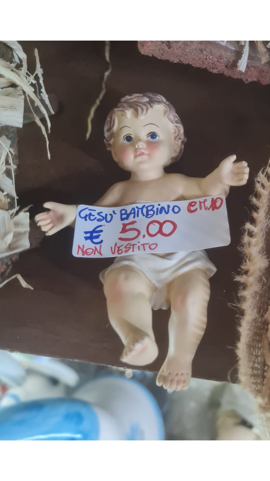 GESU' BAMBINO NON VESTITO 10CM