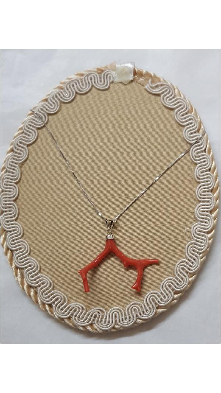 COLLANA ARGENTO 925 CON RAMETTO CORALLO