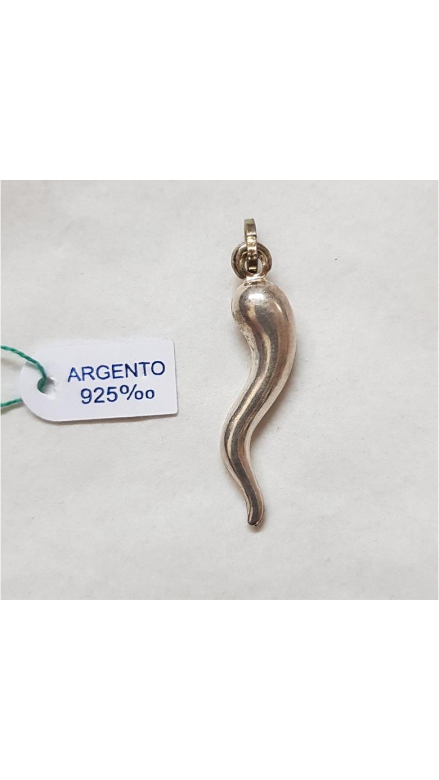 CORNO ARGENTO 925 H.2.5CM 