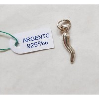 CORNO ARGENTO 925 H.2CM