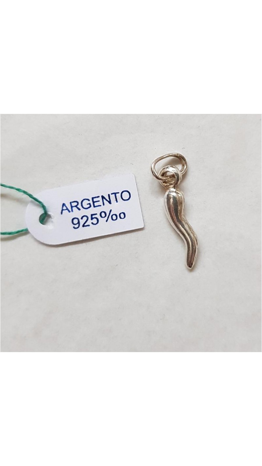 CORNO ARGENTO 925 H.2CM