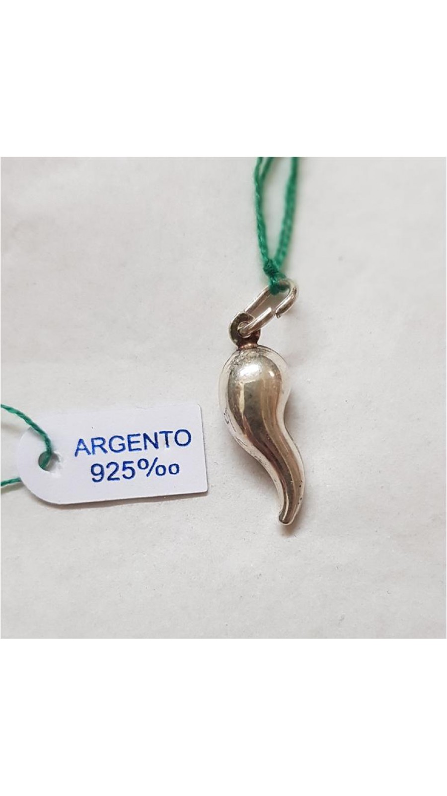 CORNO ARGENTO 925 H.2CM