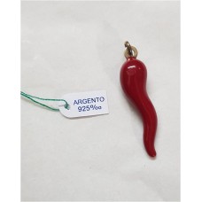 CORNO ARGENTO 925 SMALTATO H.3.5