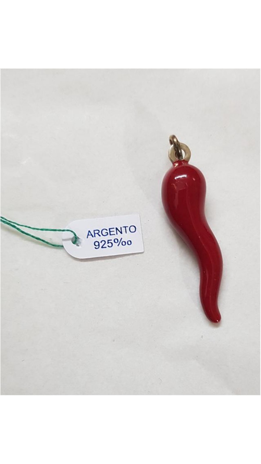 CORNO ARGENTO 925 SMALTATO H.3.5