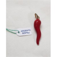 CORNO ARGENTO 925 SMALTATO H.CM3