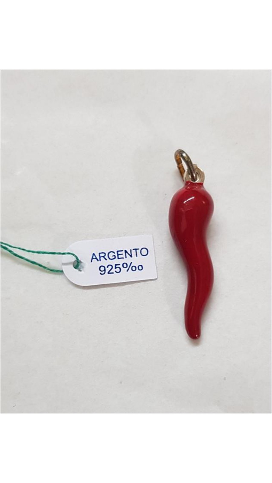 CORNO ARGENTO 925 SMALTATO H.CM3