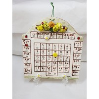 CALENDARIO PERPETUE IN CERAMICA SOGGETTO LIMONI H19XL19