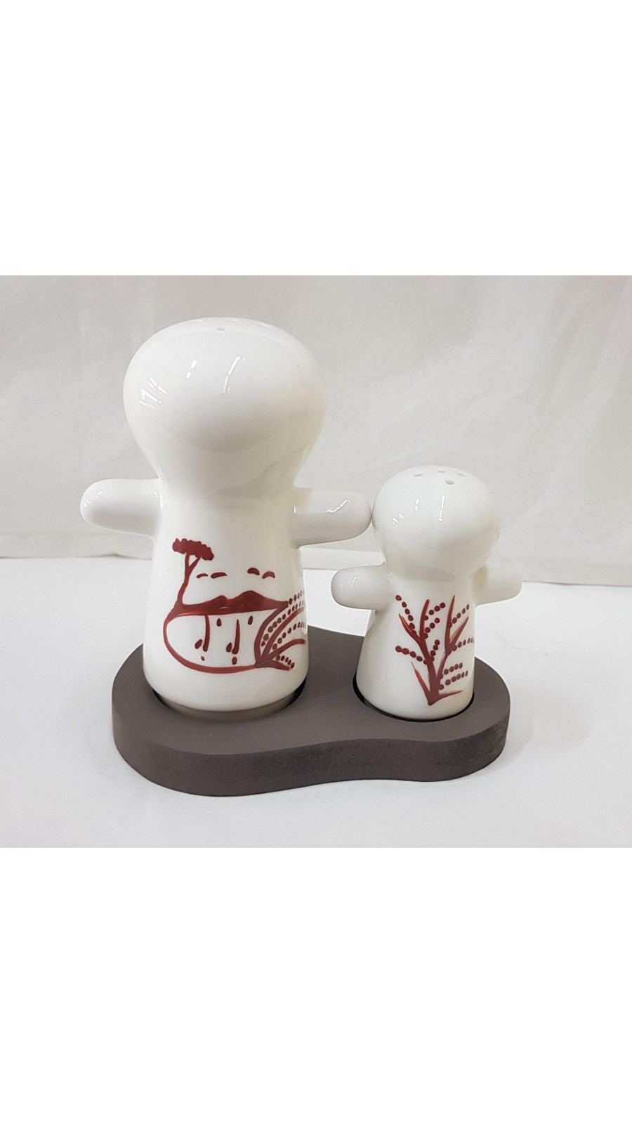 SET COPPIA SALE E PEPE IN CERAMICA DIPINTI A MANO