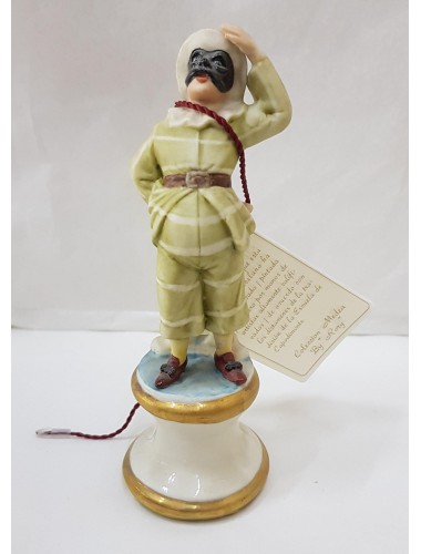 STATUETTA GIANDUIA CM12X5 IN PORCELLANA DI CAPODIMONTE