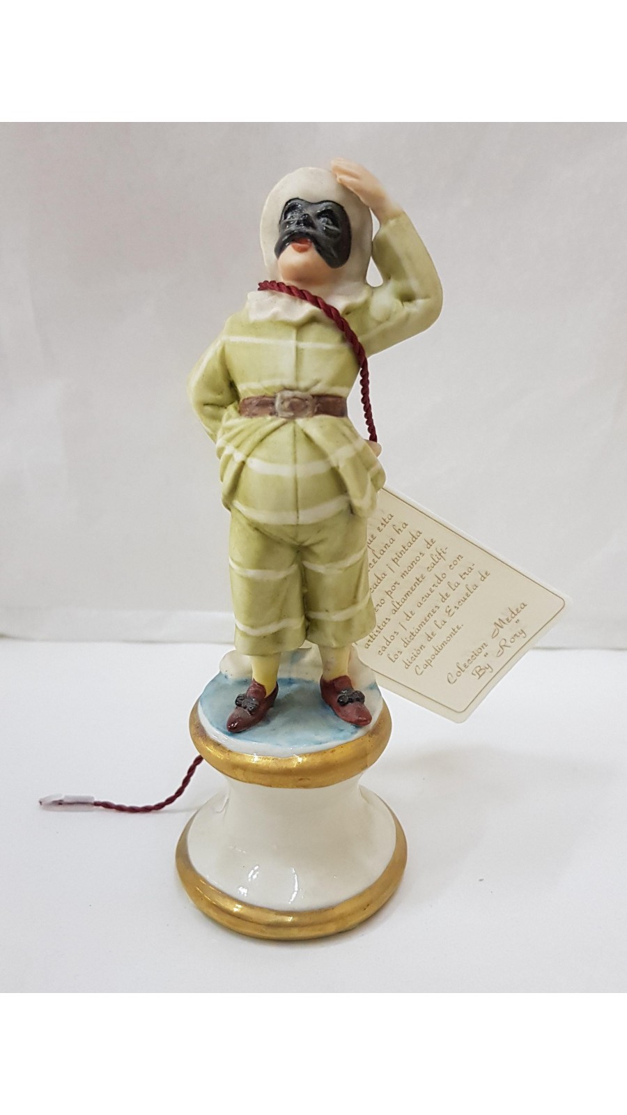 STATUETTA GIANDUIA CM12X5 IN PORCELLANA DI CAPODIMONTE