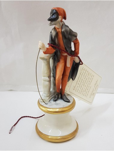 STATUETTA PANTALONE CM13X5 IN PORCELLANA CAPODIMONTE