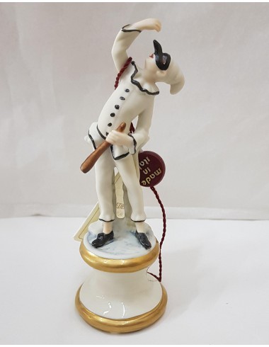 STATUETTA PULCINELLA CM13X5 IN PORCELLANA DI CAPODIMONTE