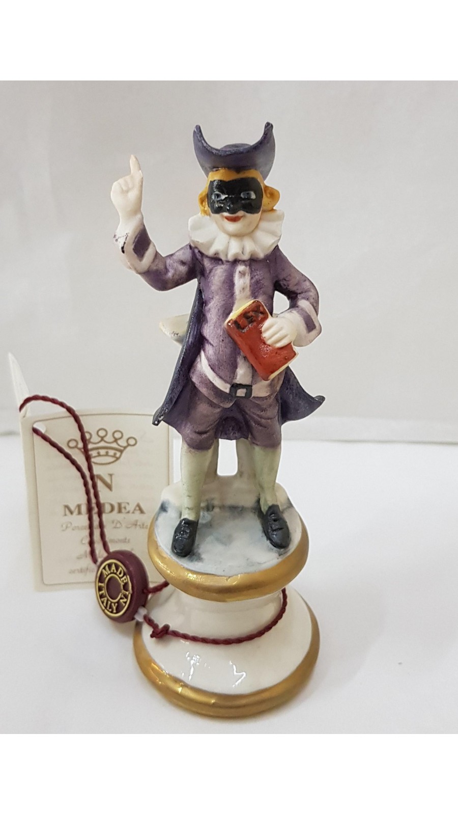 STATUETTA DOTTOR BALLANZONE CM13X5 IN PORCELLANA DI CAPODIMONTE