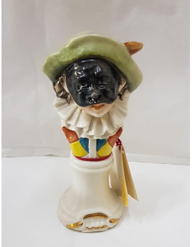 BUSTO ARLECCHINO CM15 IN PORCELLANA DI CAPODIMONTE