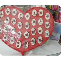  SET 30 SCATOLINE COMPLETO CONFETTI E CUORE CONTENITORE