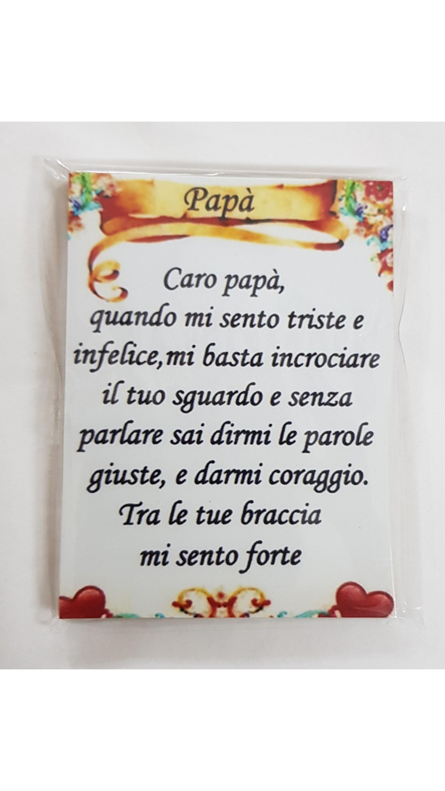 MAGNETE LEGNO DEDICATO AL PAPA'