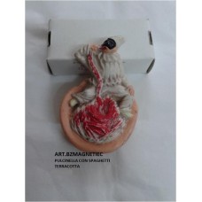 MAGNETE PULCINELLA CON SPAGHETTI