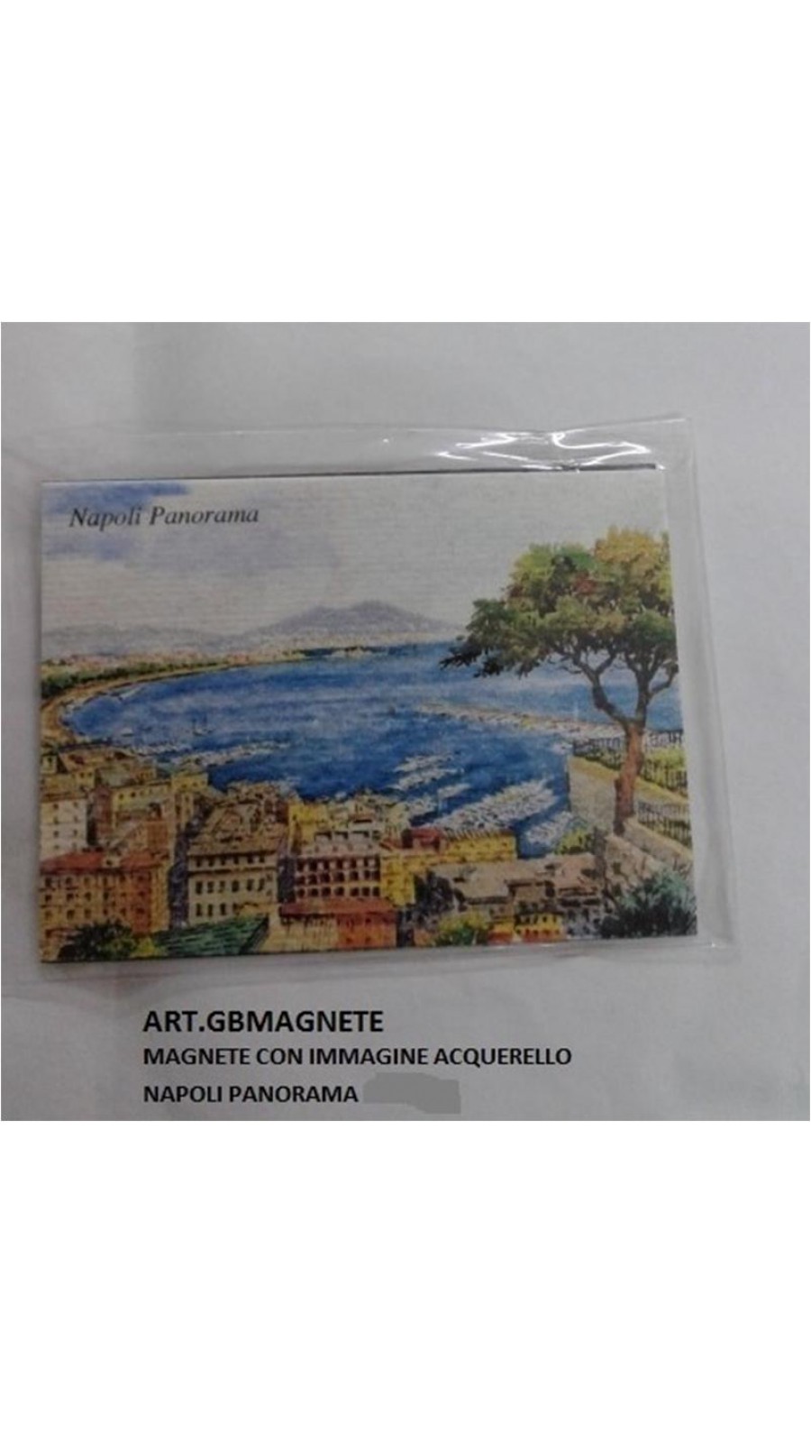 MAGNETE ACQUERELLATO PANORAMA NAPOLI