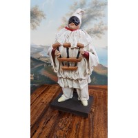 PULCINELLA TERRACOTTA VESTITO CM20 CON TRICCHEBALLACCHE