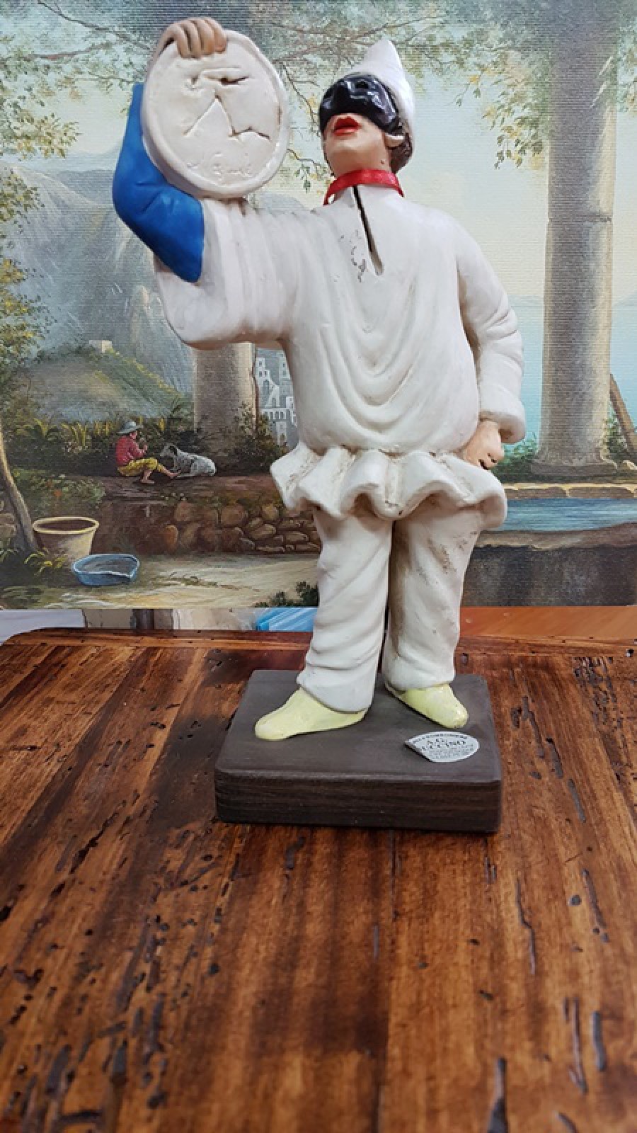 PULCINELLA TERRACOTTA CM20 CON TAMMORRA