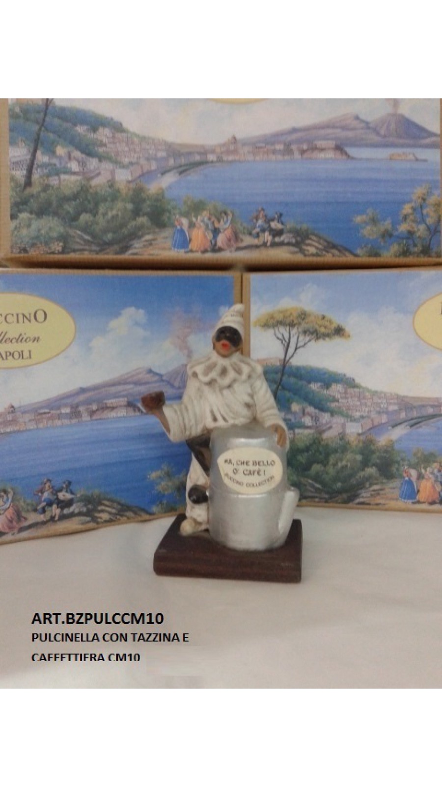 Pulcinella Con Tazzina & Caffettiera