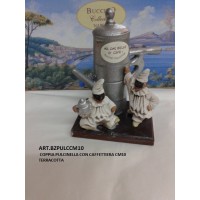 BZPulcinella Con Caffettiera Terracotta