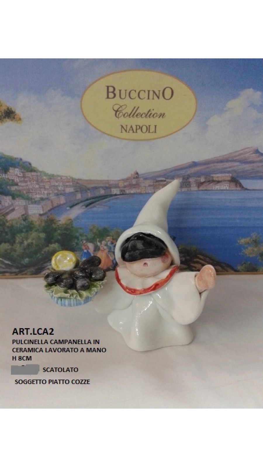 PULCINELLA CERAMICA PIATTO COZZE