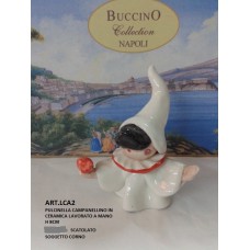 PULCINELLA CERAMICA CON CORNO