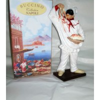 Pulcinella Terracotta  con Spaghetti (CM 30)