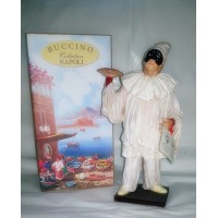 Pulcinella Terracotta Vestito con Pizza (CM 30)