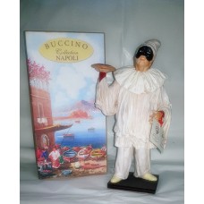 Pulcinella Terracotta Vestito con Pizza (CM 30)