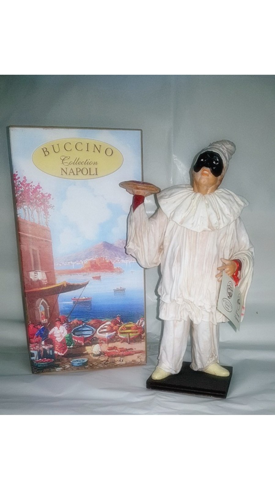 Pulcinella Terracotta Vestito con Pizza (CM 30)