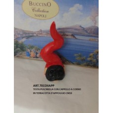 RESTA PULCINELLA D'APPOGGIO CON CAPPELLO A CORNO
